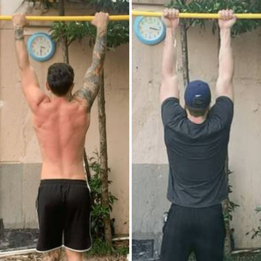 chin ups before and after