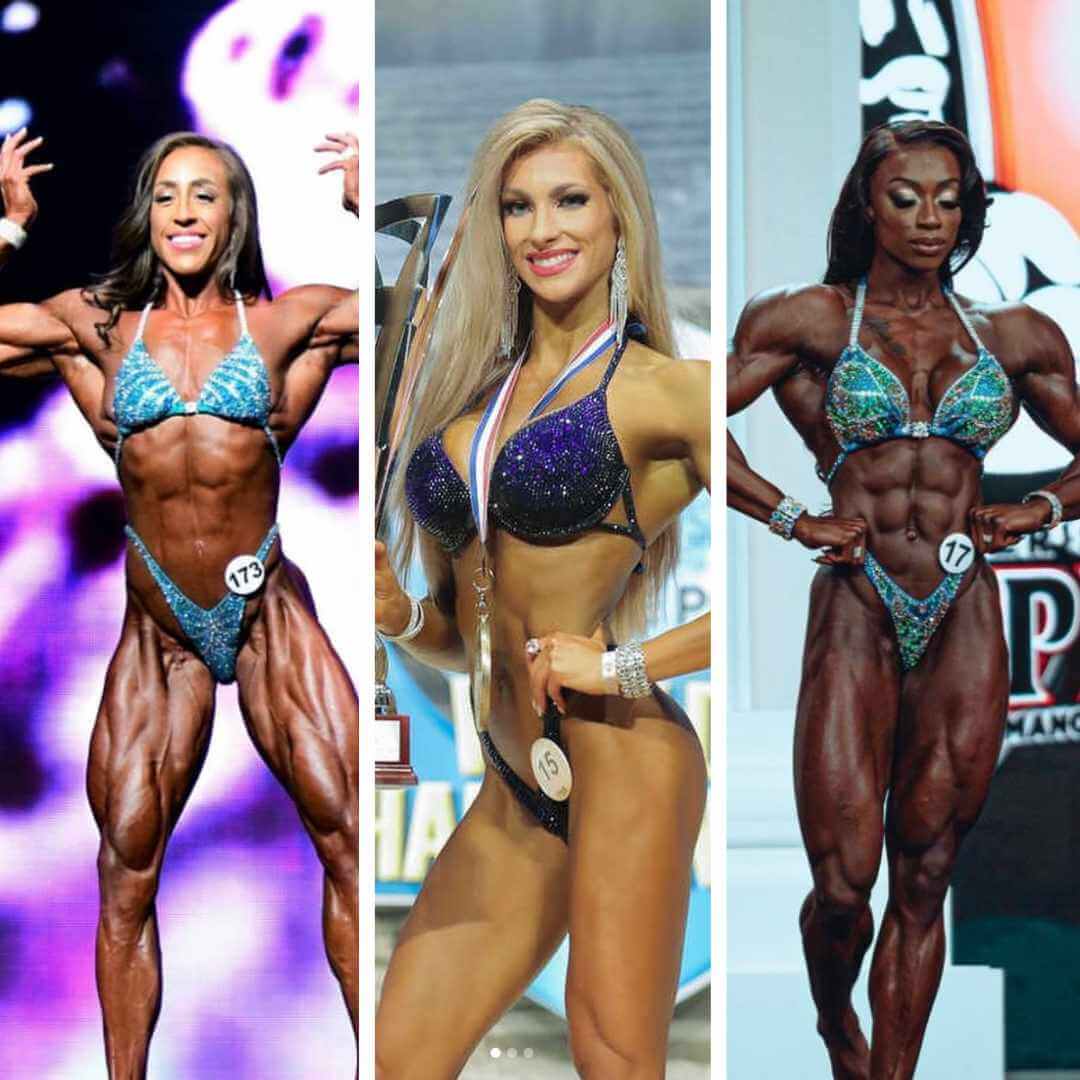 The first female bodybuilders and strongwomen showing off their